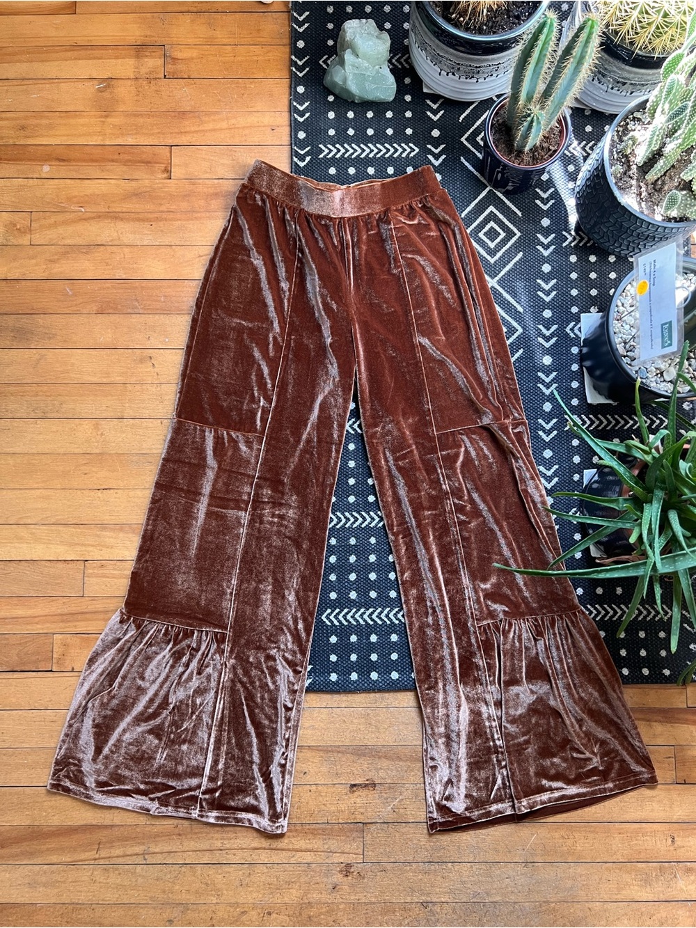 Velvet Boho Wide Leg Pants